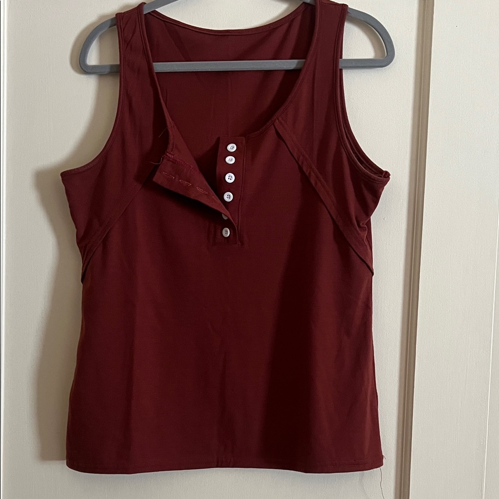 Women's Rust Colored Sleeveless Top